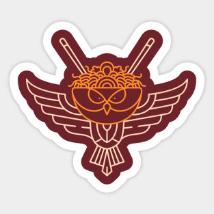 Ramen Owl Sticker